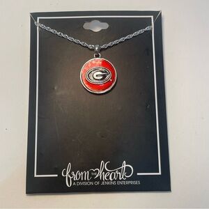 University of Georgia Bulldogs Silver Tone “G” Pendant Necklace